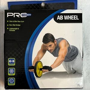 PRO Strength Ab Wheel with Yellow and Black Design